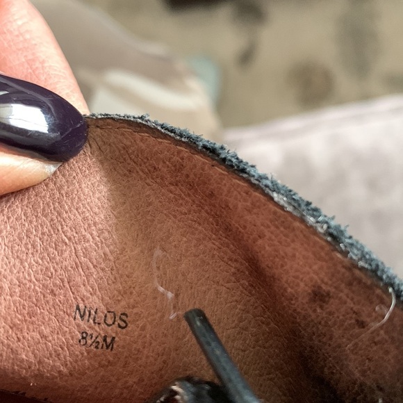 - DONALD J. PLINER Nilos Calf Hair Suede Wedge Boots booties 8.5 lace up - Picture 7 of 8